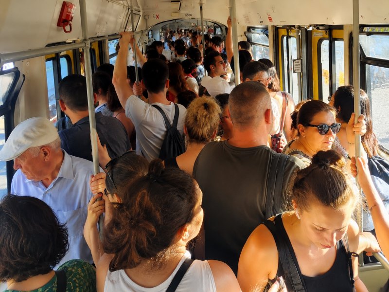 Cele mai aglomerate tramvaie din București
