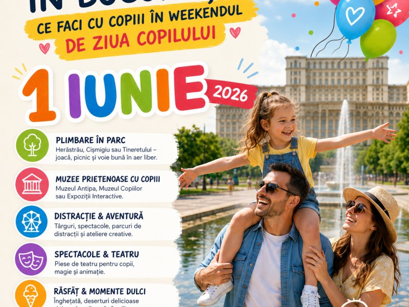 Ce faci cu copiii în București de 1 iunie